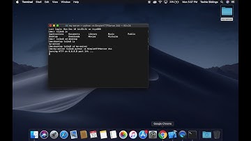 Simple HTTP Server with Python (Mac)