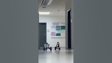 #Autonomous  Robots driving in a hallway #engineering #ros2