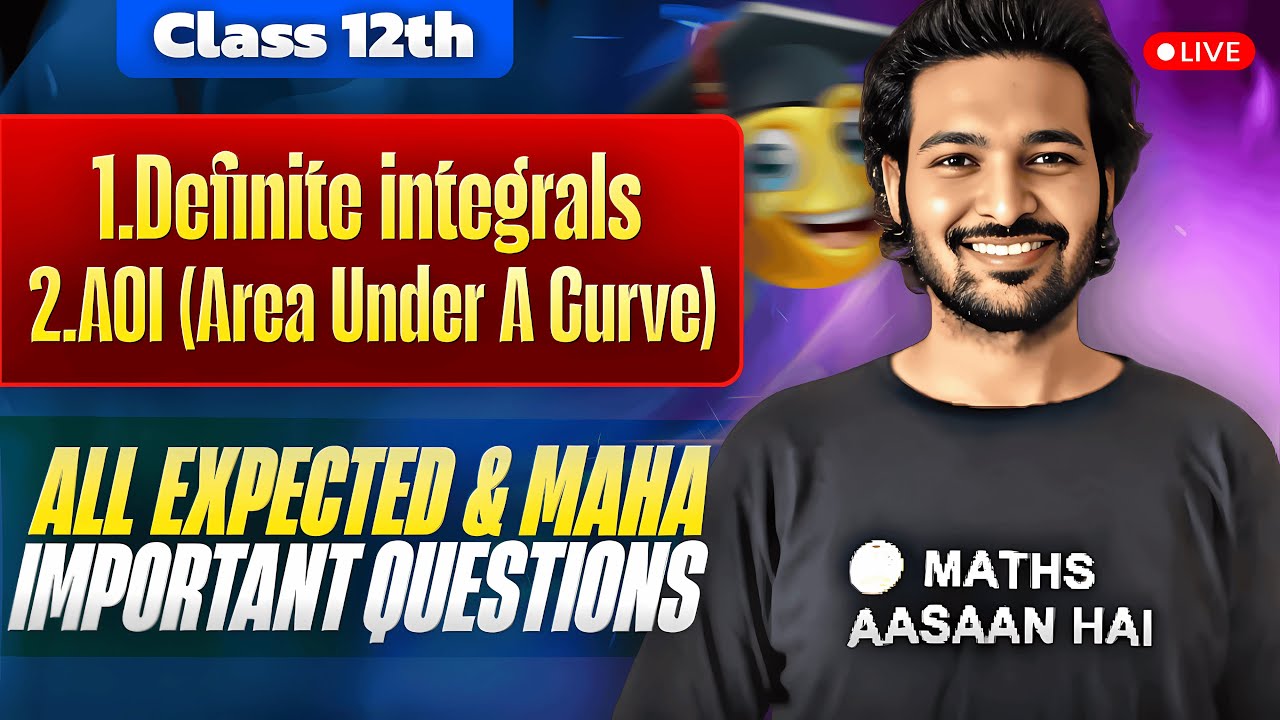 Definite Integrals Area Under Curve Class 12 Maths CBSE 2025 Definite Integrals Area Under Curve Class 12 Maths CBSE 2025