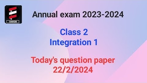 class 2|integration 1|today