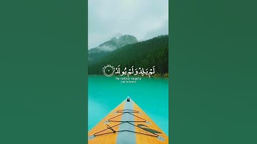 سورة الإخلاص أجمل حالات واتس اب قرآن كريم بصوت جميل جدا | صوته فيه كمية راحه Quran status 🌧💙.