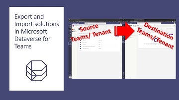 How to export and import solutions in Microsoft Dataverse for Teams