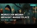 Moroccan Medina Midnight Marketplace | 8 Hours Deep Sleep Music — Black Screen