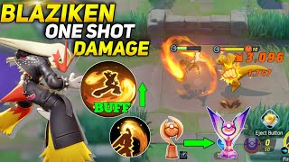 Try this build on Blaziken to Deal One Shot Damage! 100% Brutal damage | Pokemon unite