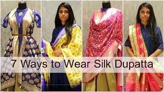7 Different Silk Dupatta Styles to Wear with Lehenga & Salwar Suit