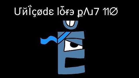 Unicode Lore part 110