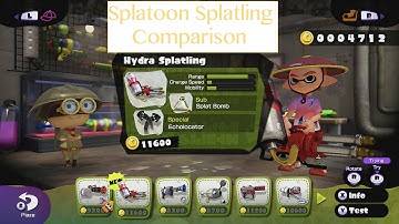 New Hydra Splatling Comparison (Splatoon Wii U)