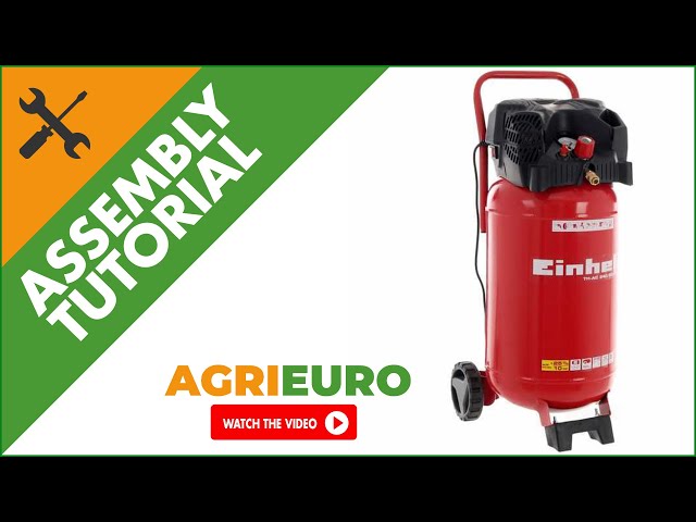 Einhell TH-AC 240/50/10 OF portable eletric compressor - 50 l oilless -  Assembly tutorial - YouTube