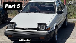AE86 4AGC First 400 miles without breaking down