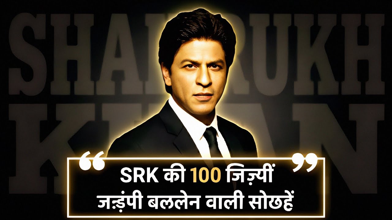 "100 SRK-Style Life Lessons That Will Change Your Life Forever || Shah Rukh Khan Speech in Hindi"