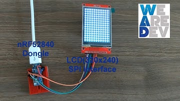 2.8 inch Color LCD(SPI)  example using nRF52840 Dongle (BLE 5.0)