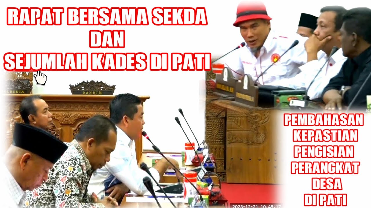 MINTA KEPASTIAN ADANYA PENGISIAN PERANGKAT DESA SEJUMLAH KADES GELAR AUDENSI DI DPRD KABUPATEN PATI