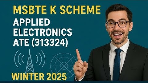 UNIT-1 PART 1  ATE APPLIED ELECTRONICS (313324) ! K SCHEME Most Important Question W-2025