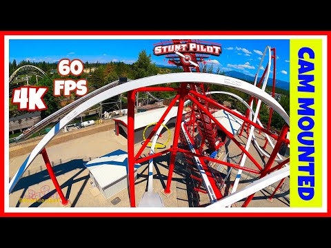 Stunt Pilot Cam Mounted 60 FPS (4K POV) Silverwood Theme Park