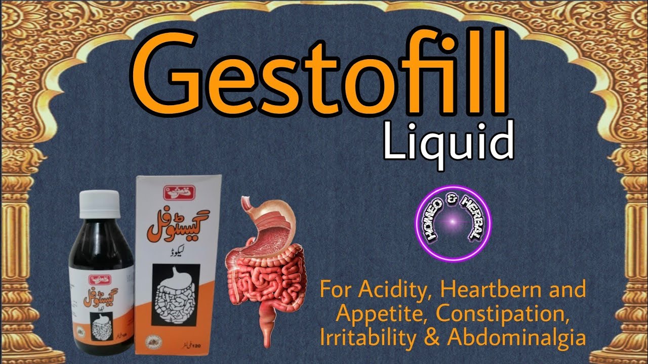 Gestofill Liquid for Acidity, Heartbern and Dyspepsia & Constipation