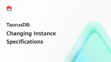 TaurusDB: Changing Instance Specifications