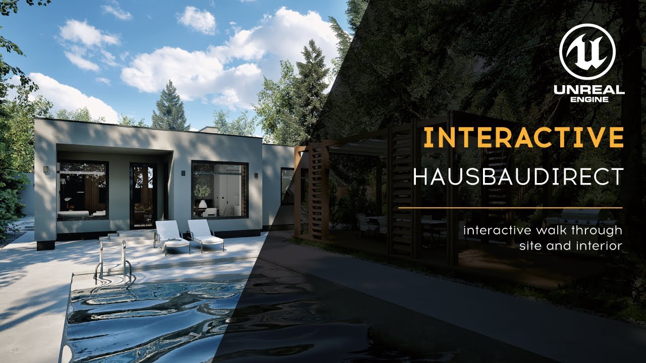HAUSBAUDIRECT | INTERACTIVE | ARCHVIZ | UNREAL ENGINE 5 - YouTube