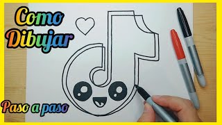 Como dibujar el LOGO de TIK TOK kawaii, Dibujos faciles, Dibujos sencillos, How to draw easy. Como dibujar el LOGO de TIK TOK kawaii, Dibujos faciles, Dibujos sencillos, How to draw easy.