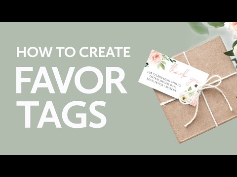 How to Create Favor Tags | Bridal Showers | Baby Showers