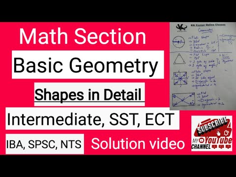 SST Math preparation (Basic Geometry) IBA, STS, SST, CSS, FPSC ...