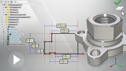 T-FLEX CAD 17 - Flange 3D Model Creating