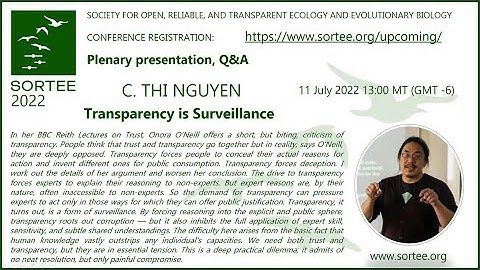 C. Thi Nguyen: Transparency is Surveillance