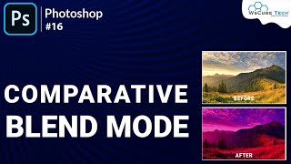 How to use Blend Comparative Mode in Photoshop - Photoshop Blend Comparative Effect Tutorial