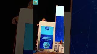 Prof. (Dr.) Bhaskar Gupta, VC, JIS University gives his  speech during Student Induction ceremony