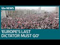 Tens of thousands rally against Belarus president  | ITV News