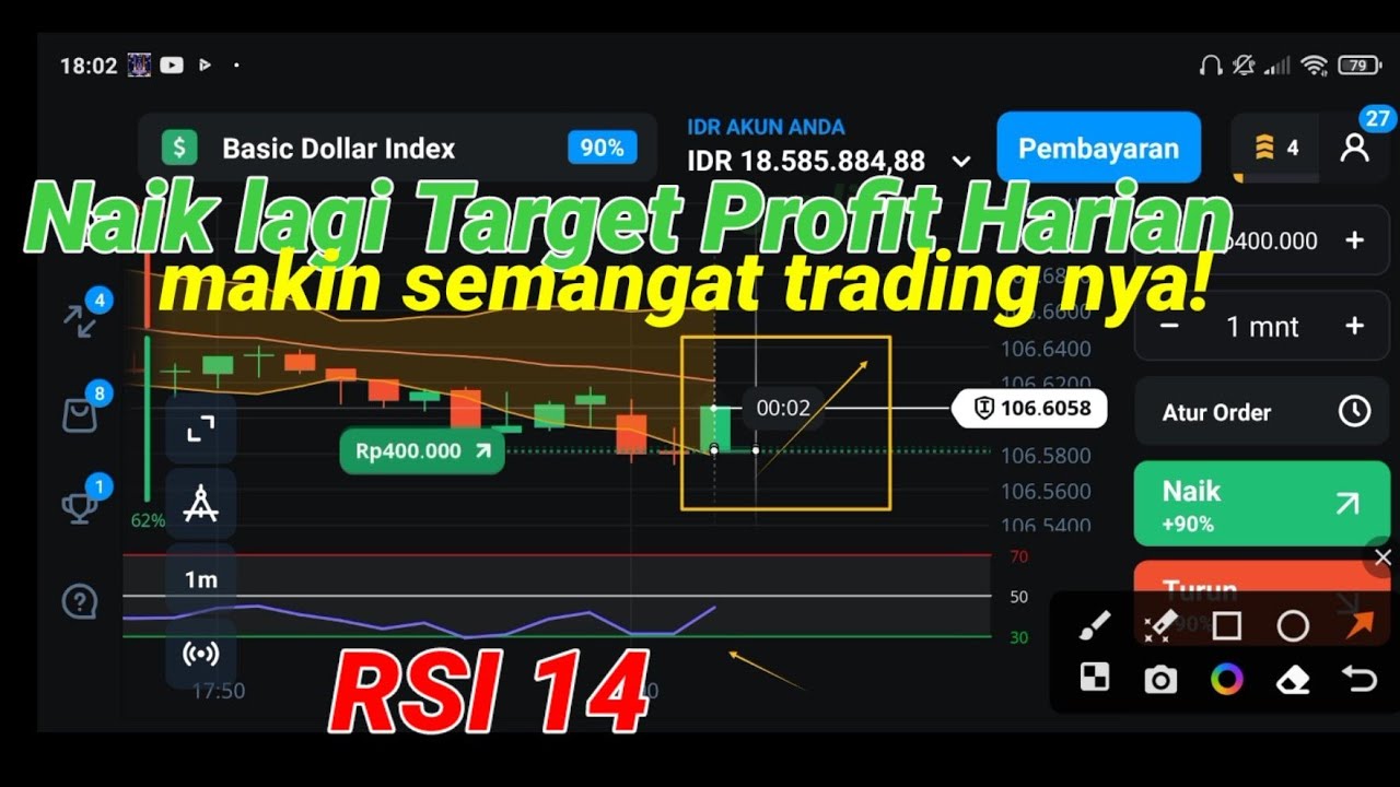 Trading Olymp trade dengan modal ideal, Profit Harian makin besar trading makin semangat YouTube