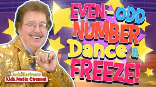Even-Odd Number DANCE and FREEZE!  Jack Hartmann