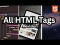 All HTML tags in 1 video | Quick revision