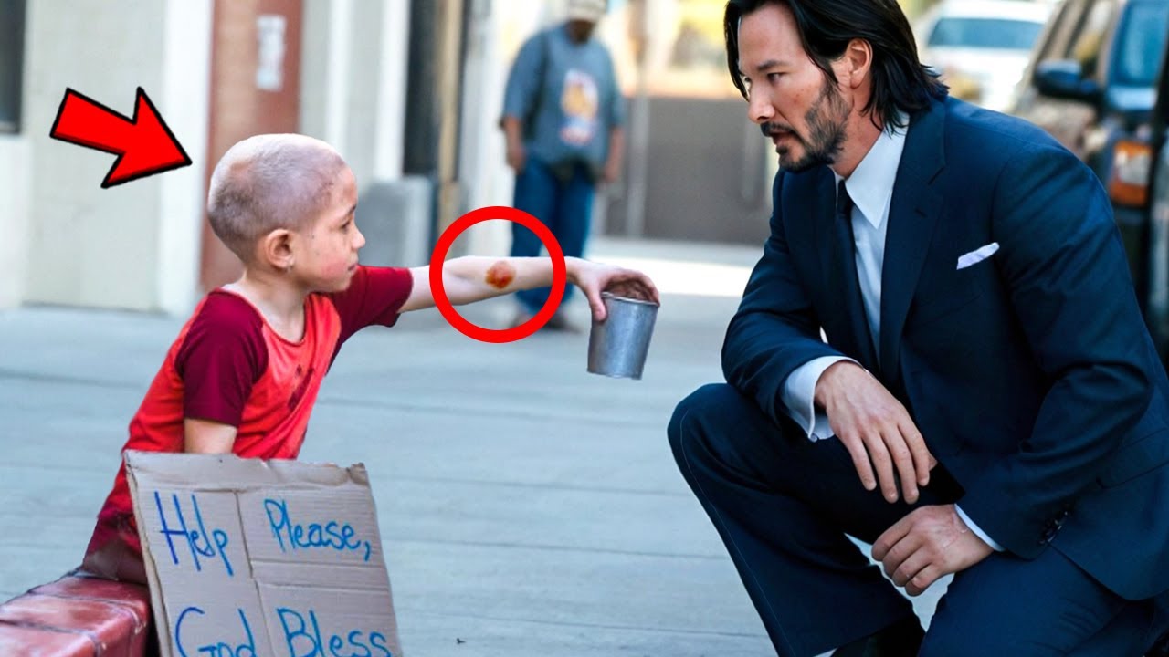 Homeless Girl Begs Keanu Reeves for Help - He Notices Something ...