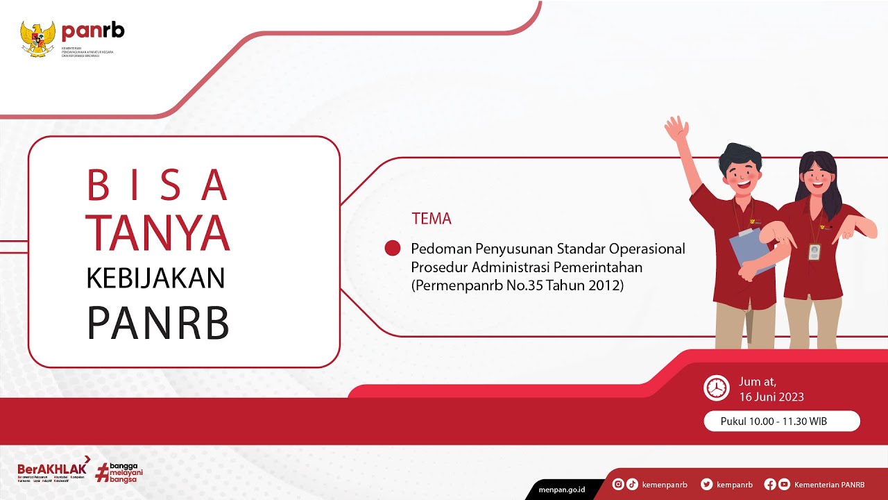 LIVE Bisa Tanya Kebijakan PANRB PermenPANRB No 3 2023 Tentang Road live bisa tanya kebijakan panrb permenpanrb no 3 2023 tentang road