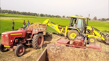New Jcb 3dx Backhoe Machine Loading Mud In Mahindra 295 Di Turbo Tractor | Jcb Video | Jcb | Jcp