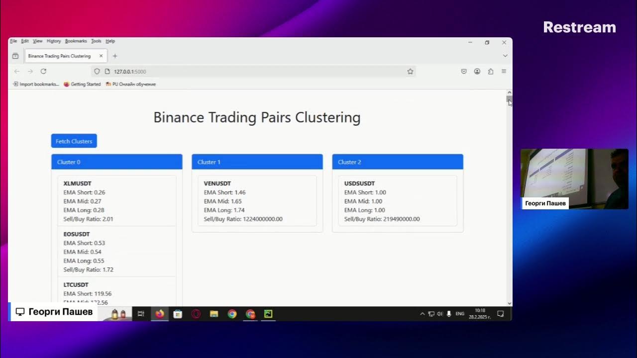 Week 2: Trading Indicators, EMA, Python Flask, SQLite3, Multithreading ...