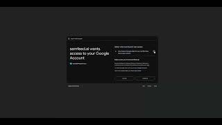 semfeed.ai GSC OAuth consent demo