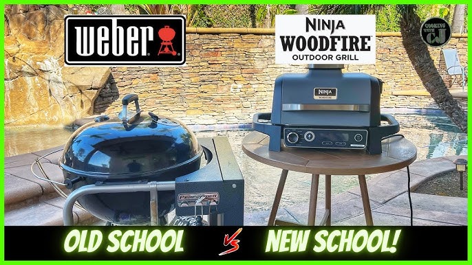 Ninja Woodfire ProConnect XL Outdoor 7-in-1 Grill & Smoker, App Enabled, Outdoor Air Fryer, Woodfire Technology, OG900
