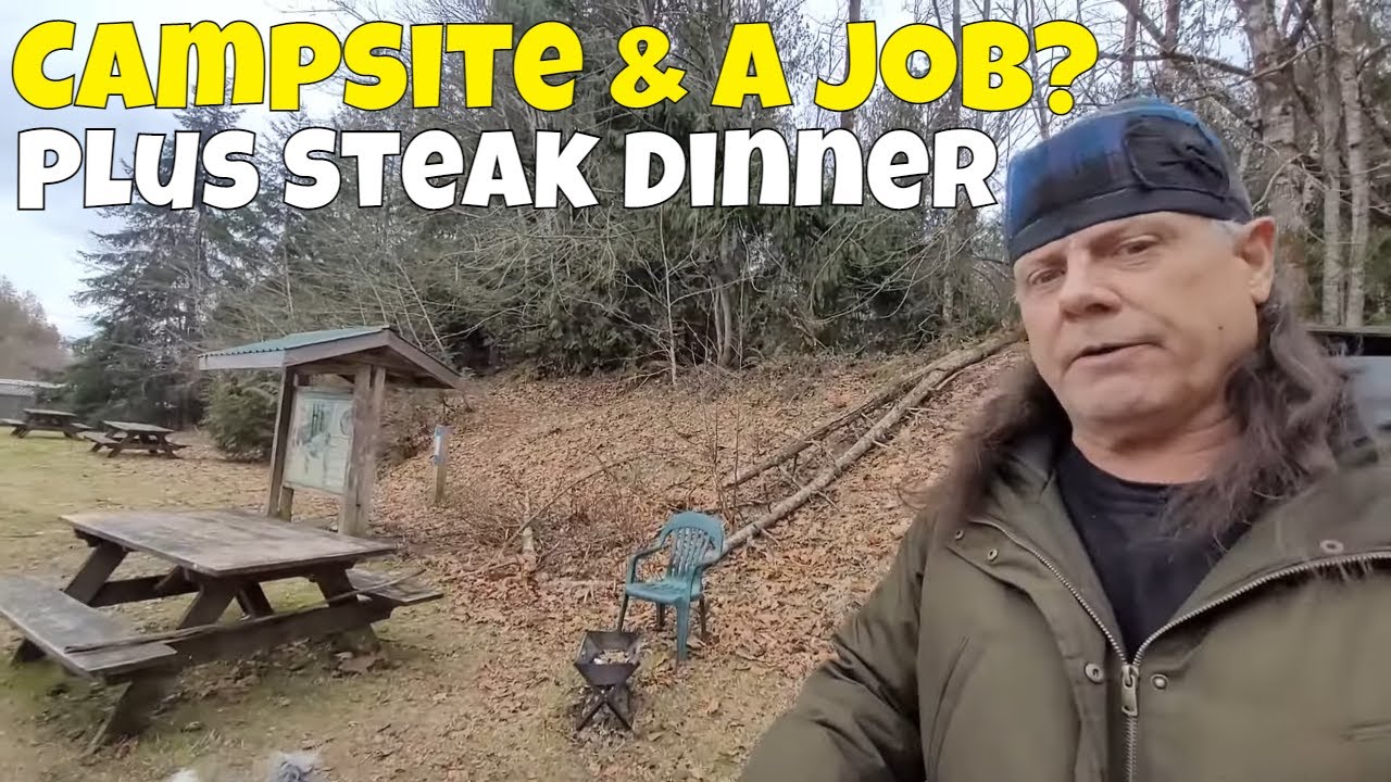 My own CAMPSITE and a JOB? STEAK dinner from Eat Fresh Urban Market in