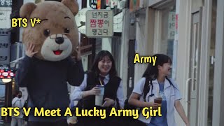Taehyung meet A Lucky Army Girl 😍 , V's 20 second Live @gangneung screenshot 2