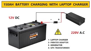 12 Volt Power Supply for 150Ah Battery Charger using Laptop Charger - 220v AC to 12v DC screenshot 3