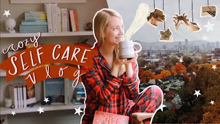 A COZY SELF-CARE VLOG|| a healthy reset & getting organized (making the most of the end of Fall)