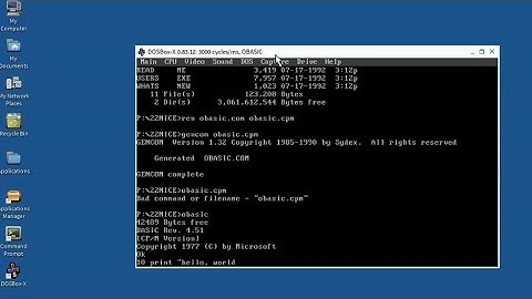Installing 22nice CP/M Environment in DOSBox-X Hosted by ReactOS
