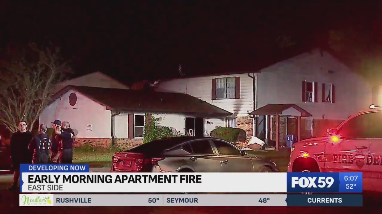 Crews respond to fire on Indy's far east side - YouTube