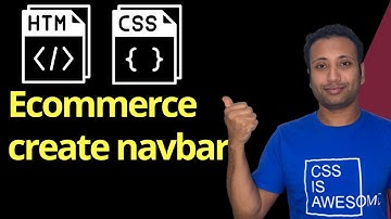 CSS ecommerce project in Bangla part-3 : create navbar