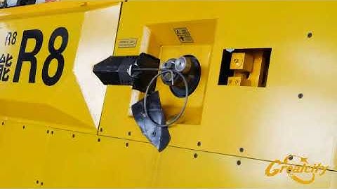 R6 ,R7,R8rebar stirrup bending machine working video show