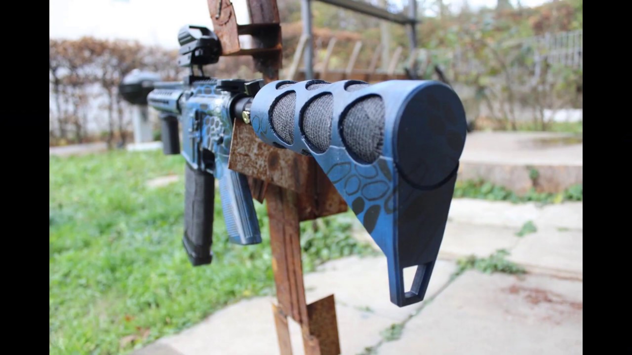 3D Printed Butt Stock for MagFed Paintball and Airsoft YouTube