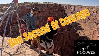 Rope Swing Moab - One Second Of Courage To Push Through Your Fears!