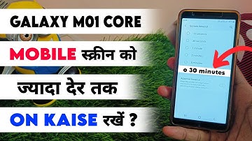 Galaxy M01 Core Mobile Screen Ko Jyada Der Tak On Kaise Rakhe | Screen Timeout Kaise Set Karen