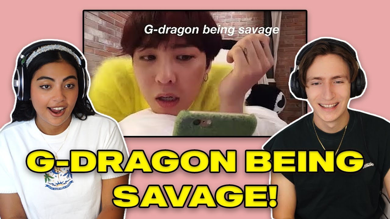 Couple Reacts to G-DRAGON being SAVAGE for 5 mins straight | LOL!